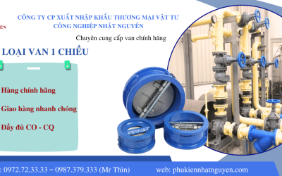  Nguyên lý hoạt động, cấu tạo và ứng dụng của van một chiều
