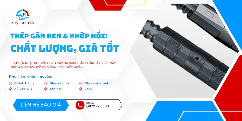 thép gân ren và khớp nối giá cực tốt