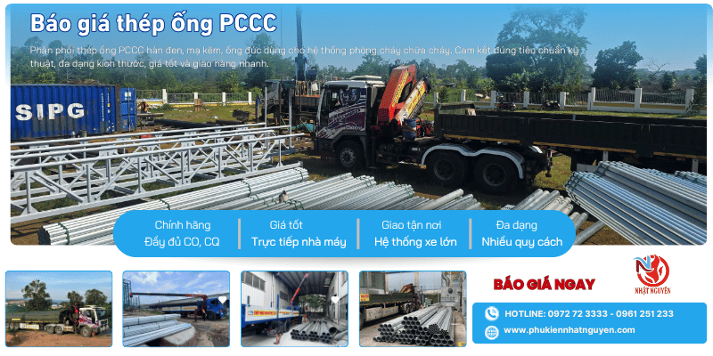 Bảng báo giá ống thép PCCC chính hãng giá tốt