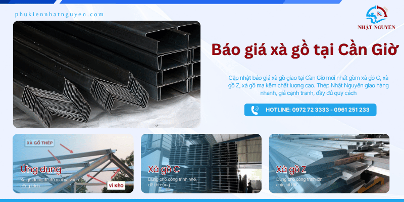 Báo giá xà gồ tại Cần Giờ