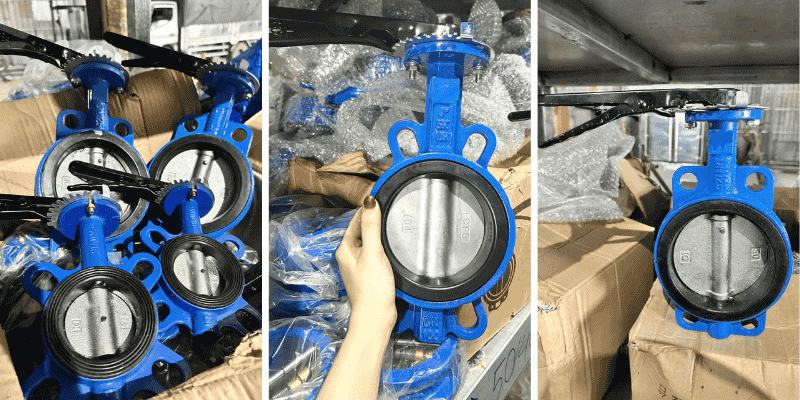 Ảnh tại kho van bướm tay gạt