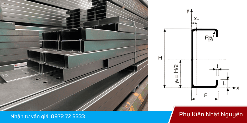 hướng dẫn do quy cách xà gồ C