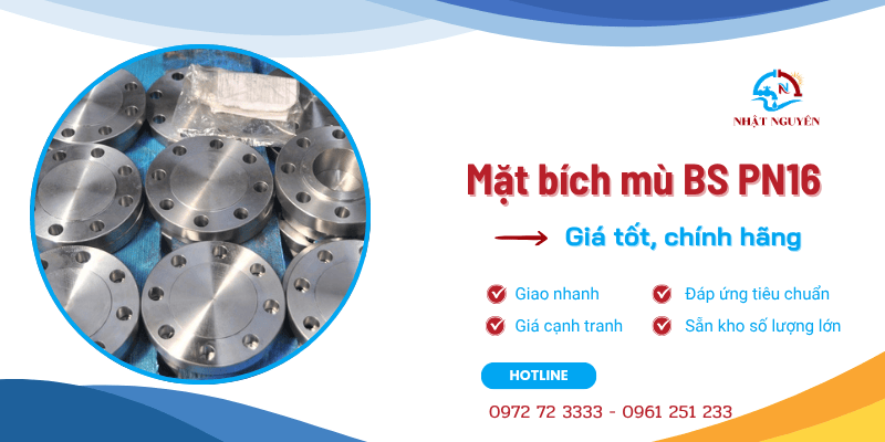 mặt bích mù BS PN16 giá tốt chính hãng