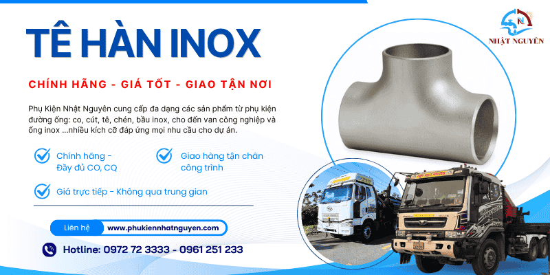 tê hàn inox chính hãng giá cực tốt