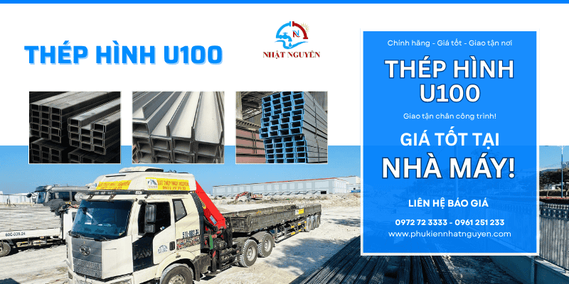Thép hình U100 chính hãng giá cực tốt