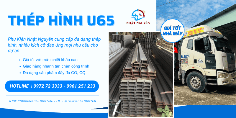 thép hình U65 chính hãng giá nhà máy