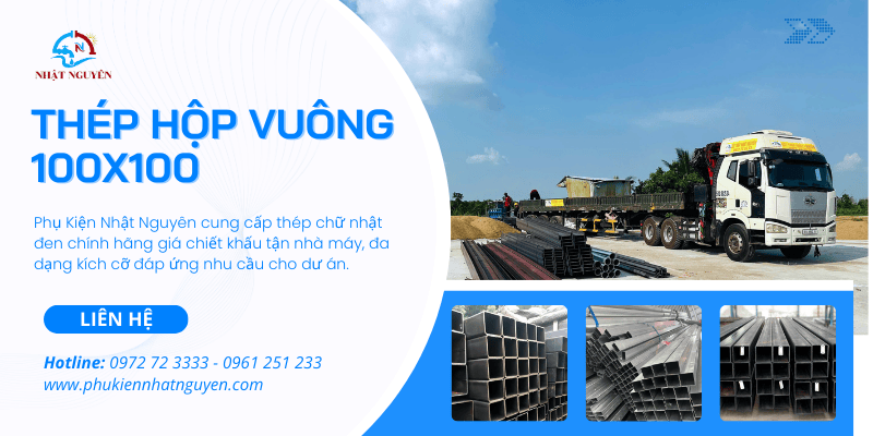 thép hộp vuông 100x100