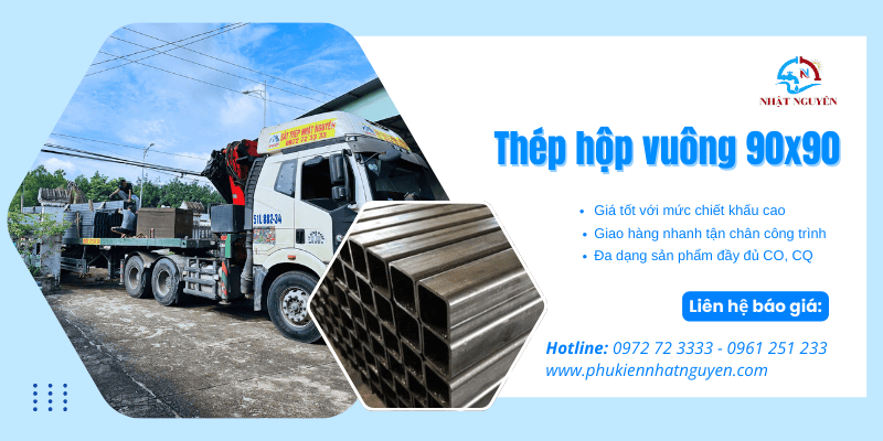 Thép hộp vuông 90x90 giá cực tốt