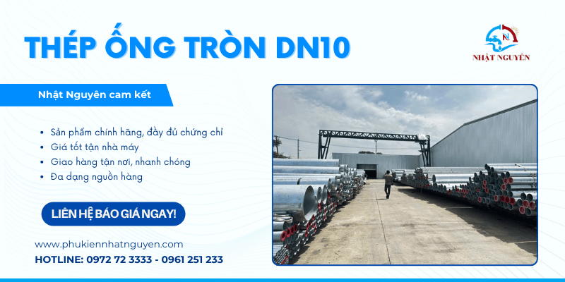 Thép ống tròn DN10 chính hãng giá tốt