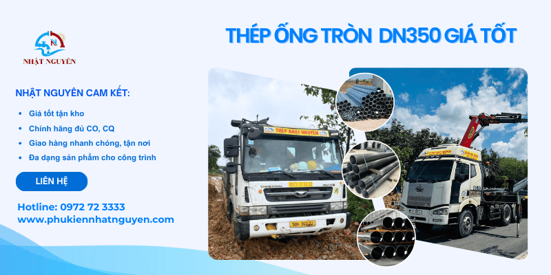 Thép ống tròn DN300 giá tốt