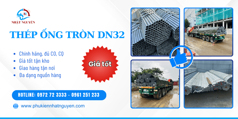 thép ống tròn DN32