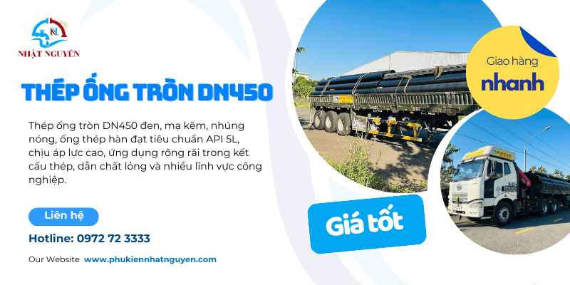 Thép ống tròn DN450