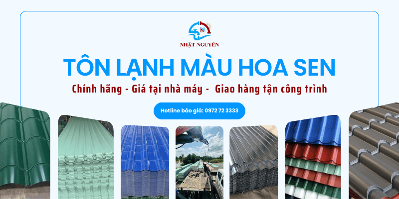 Tôn lạnh Hoa sen giá tốt tận kho