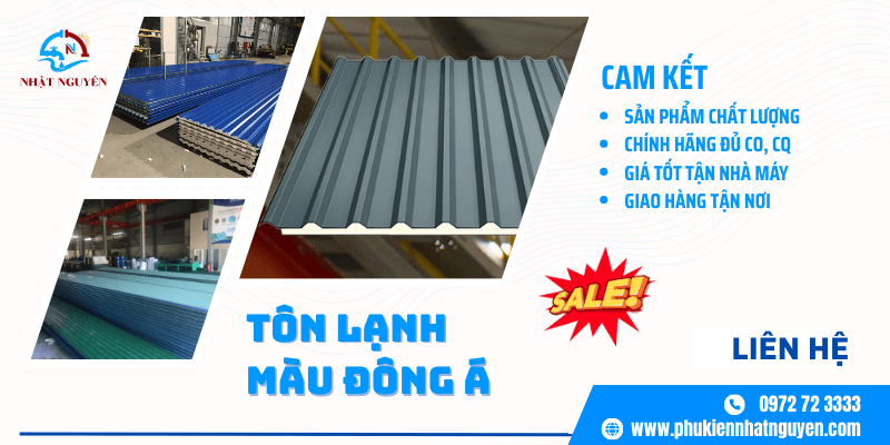 Tôn lạnh màu đông á giá tốt