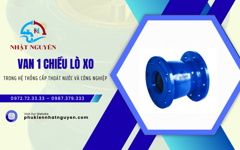 van 1 chiều lò xo