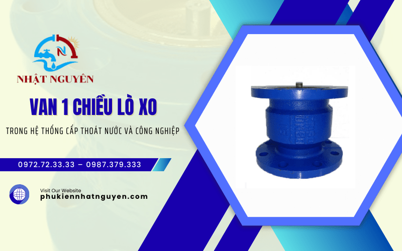 van 1 chiều lò xo