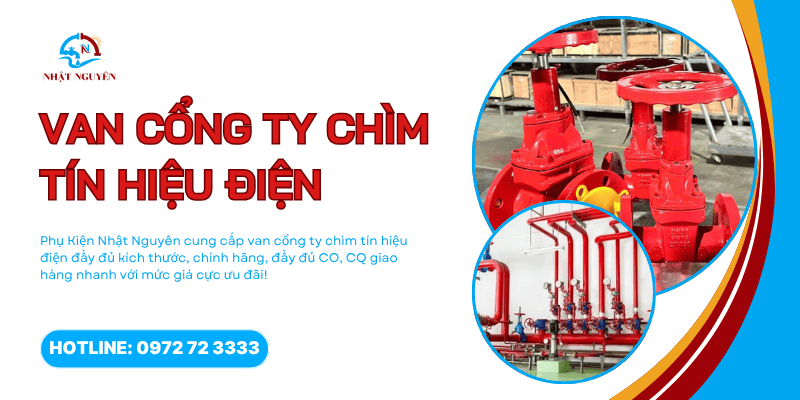 van cổng ty chìm tín hiệu điện giá tốt, chính hãng