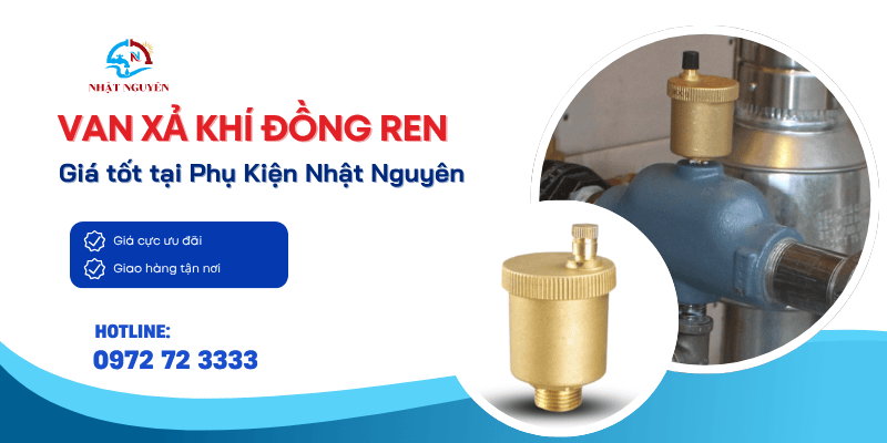 van xả khí đồng ren giá tốt, chính hãng