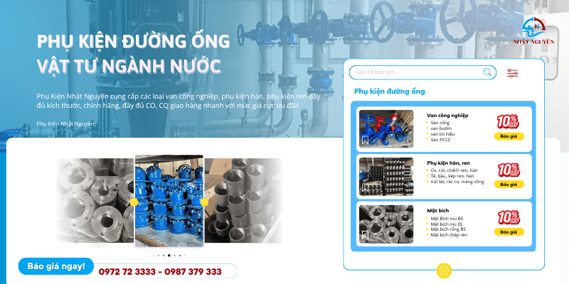 vật tư ngành nước, phụ kiện đường ống giá rẻ