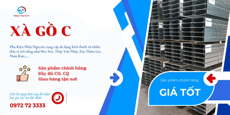xà gồ C giá tốt, chính hãng