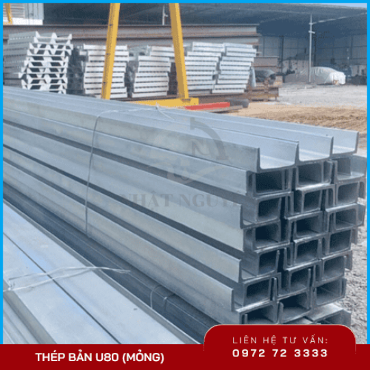 Thép bản U80 (Mỏng)